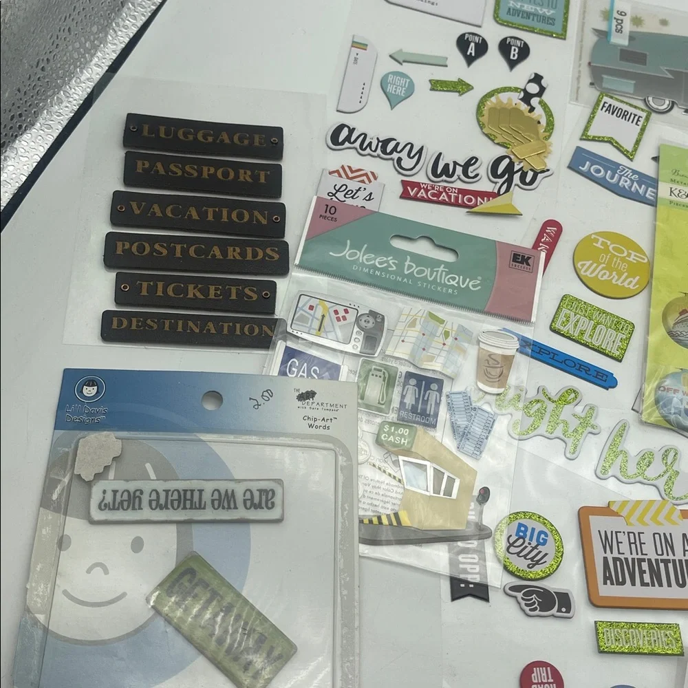 Road Trip Travel Scrapbooking Supplies Stickers Travel Embellishments